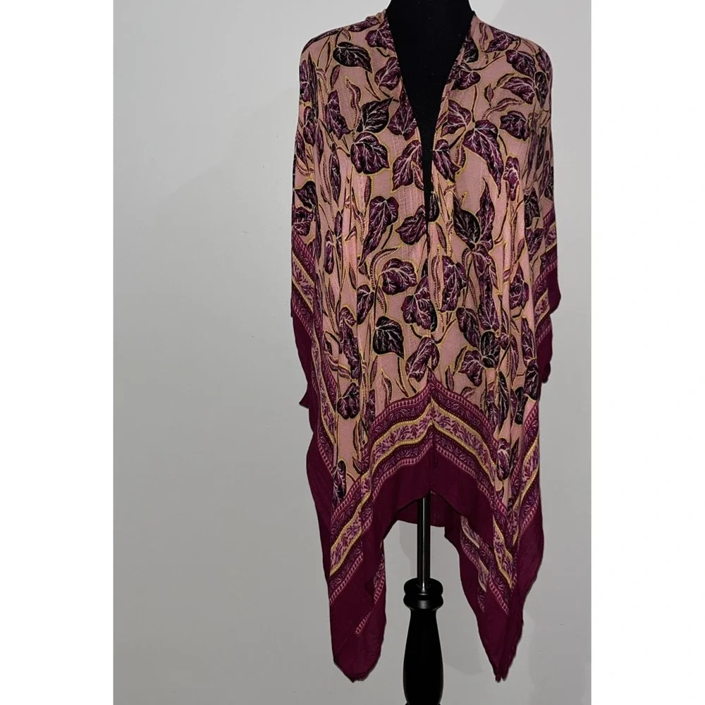 Time and True Women’s Boho Kimono DusterCardigan Size‎ S/M